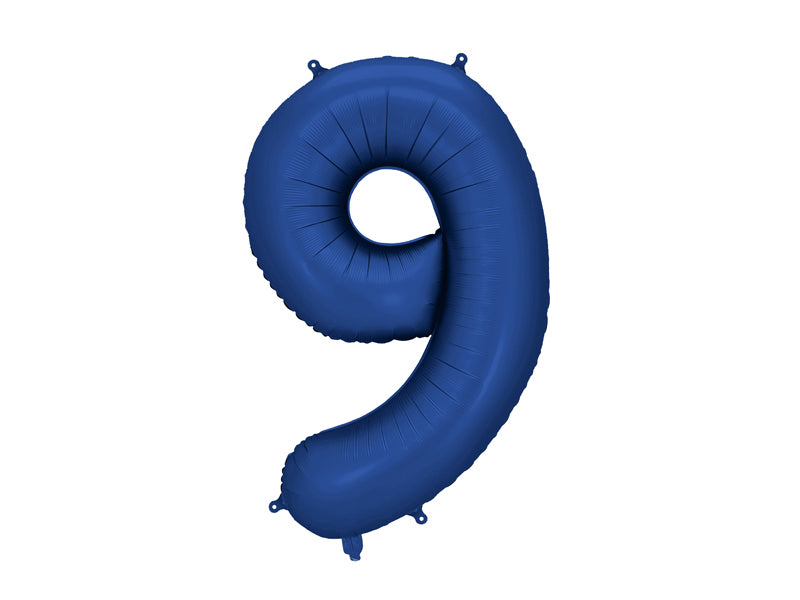 Foil Balloon Number ''9'' - Navy 86cm