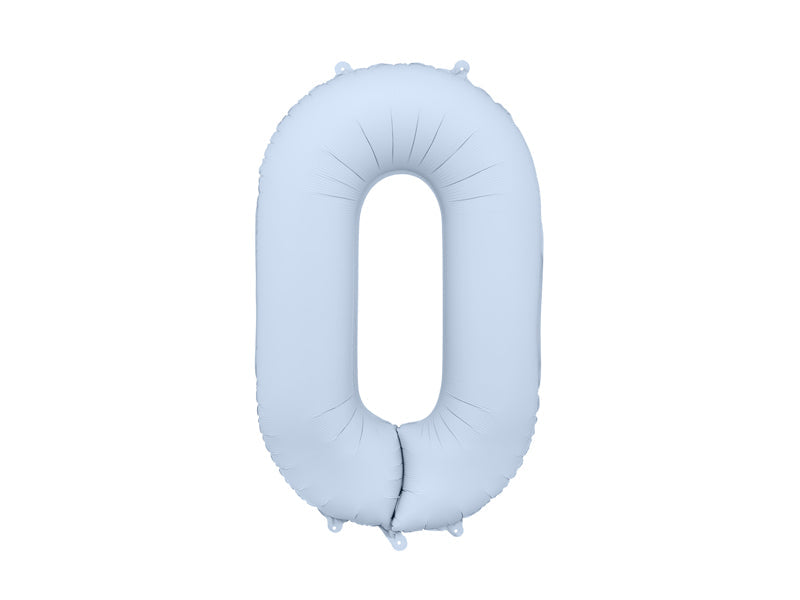 Misty Blue Foil Number Balloon - 86cm
