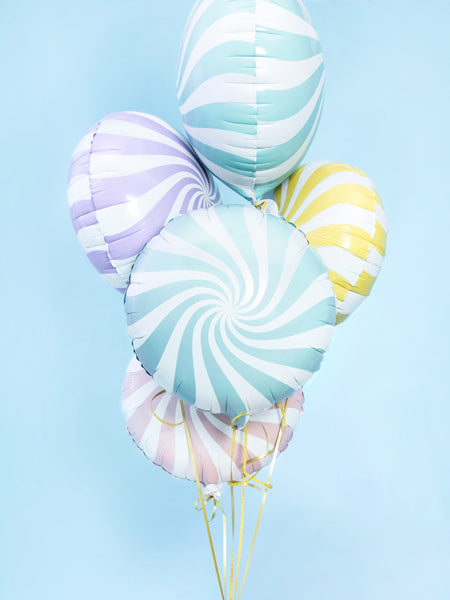 Foil Balloon Candy 18", light blue