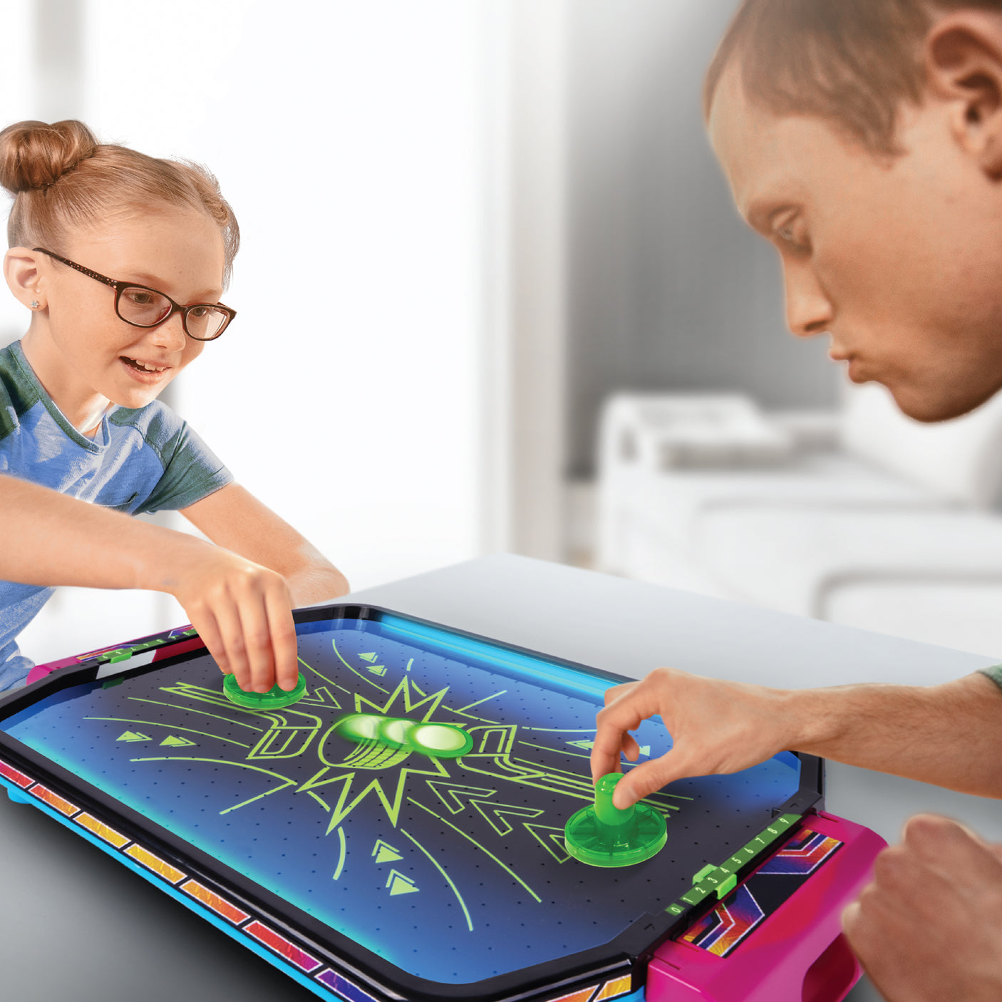 Electronic Arcade Air Hockey (Hyper Neon Series)