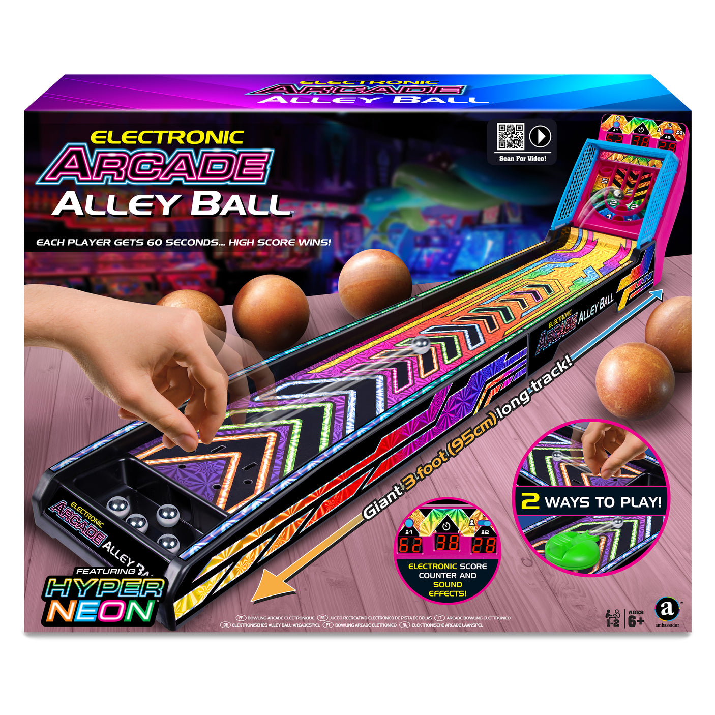 Electronic Arcade Alley Ball (Hyper Neon Series)