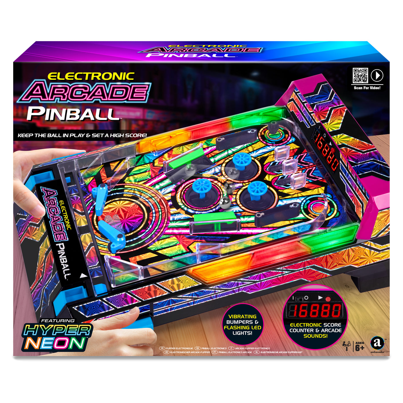 Electronic Arcade Pinball (Hyper Neon Series)