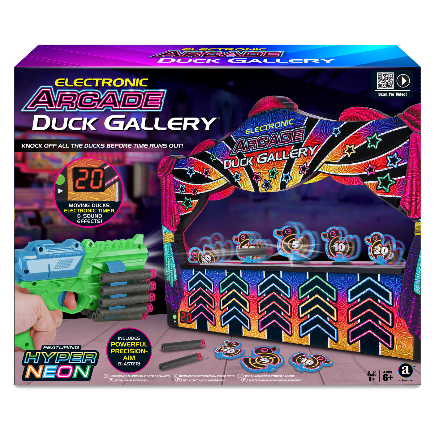 Electronic Arcade Duck Gallery (Hyper Neon Series)