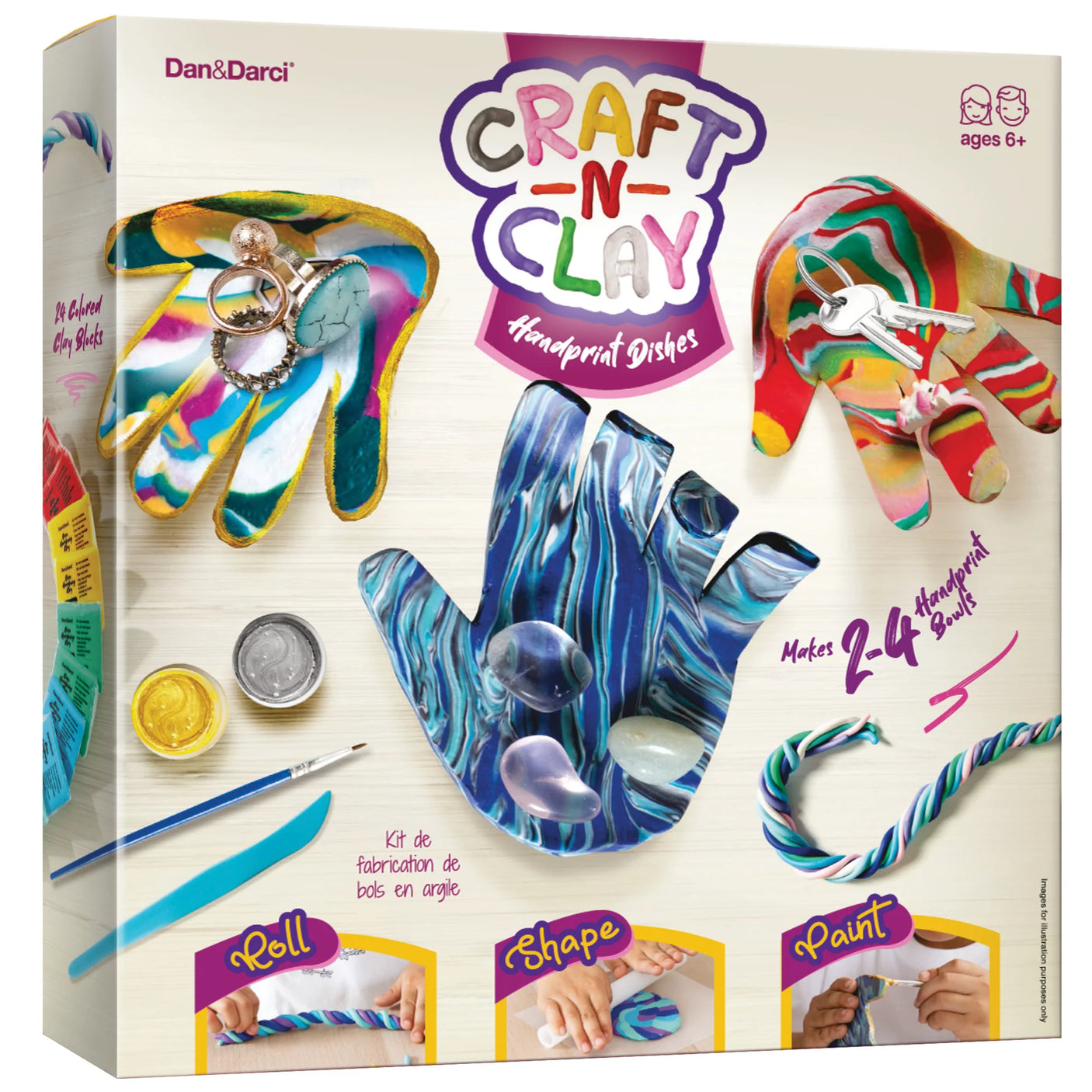Craft 'n' Clay Handprint Dishes Craft Kit