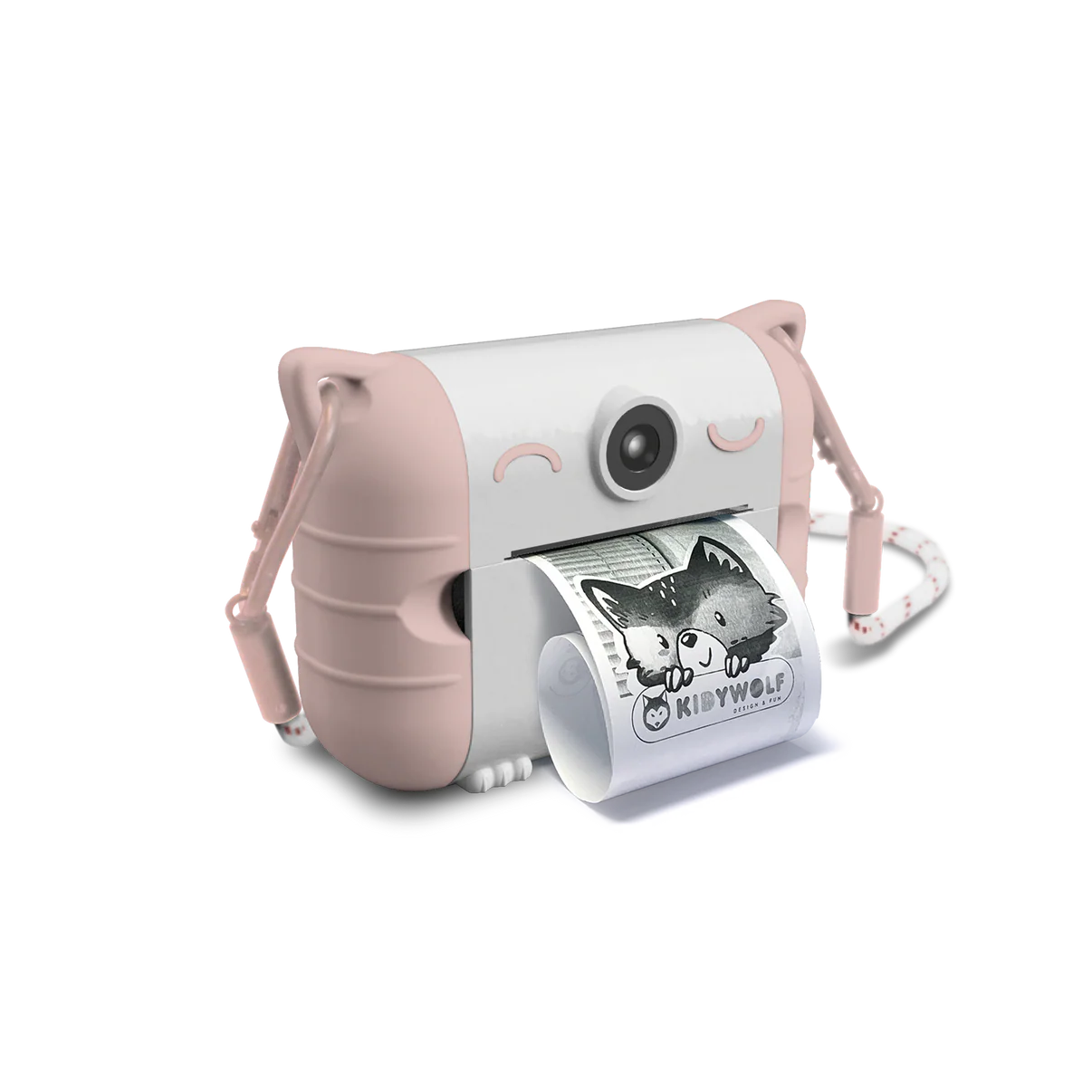 Camera with Thermal Printing Rolls for Kids - Pink