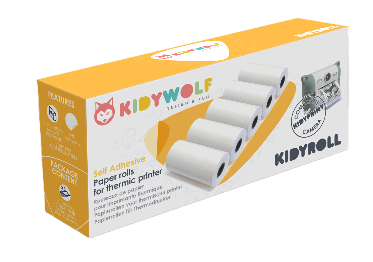 KIDYROLL Self Adhesive Thermal Photo Paper