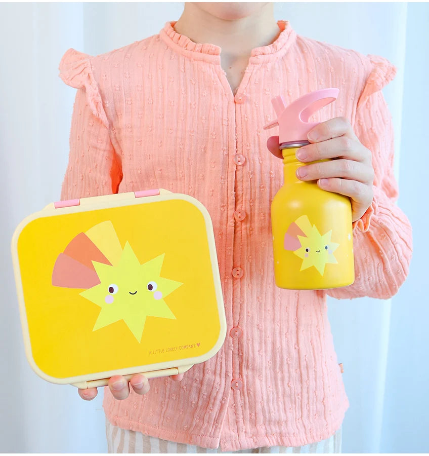 Square Lunch Box (3 compartments) - Shooting Star