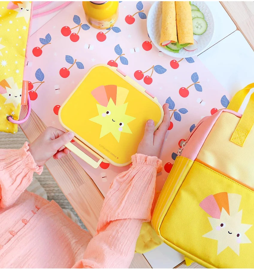 Square Lunch Box (3 compartments) - Shooting Star