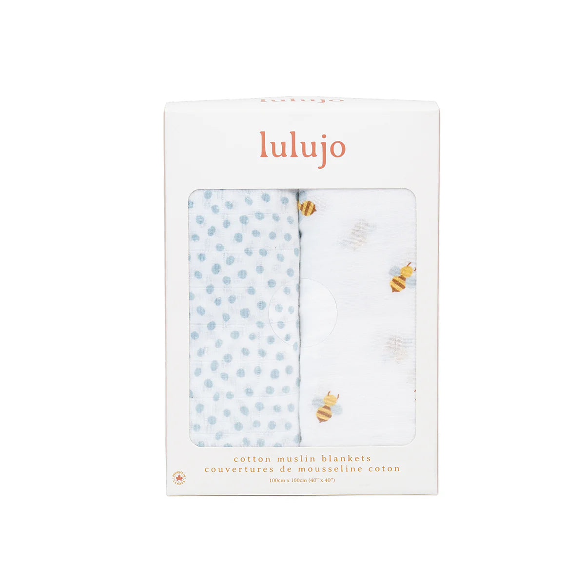 Bees & Dots - Cotton Swaddle 2 Pack (Copy)