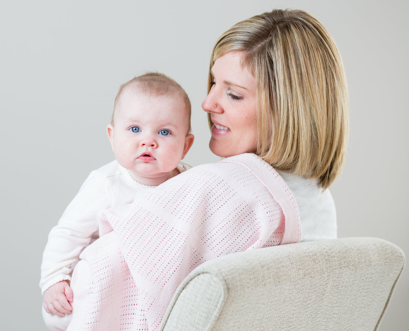 بطانية خلوية - وردية