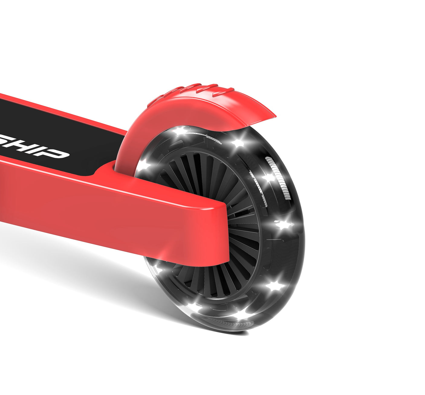 Lit Starship Candy Red - 2 wheel scooter