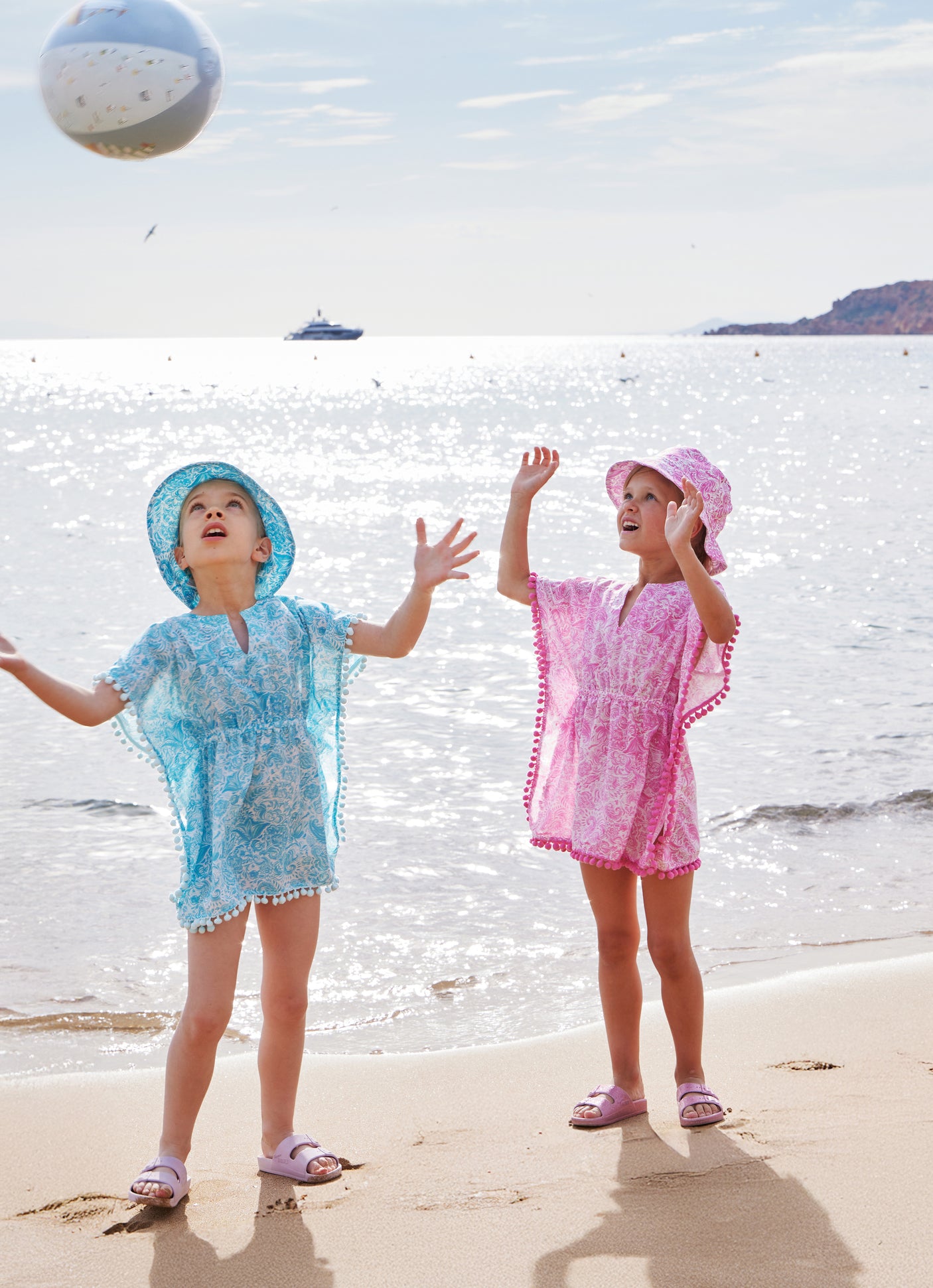 Girl's Kaftan - Paisley Pink