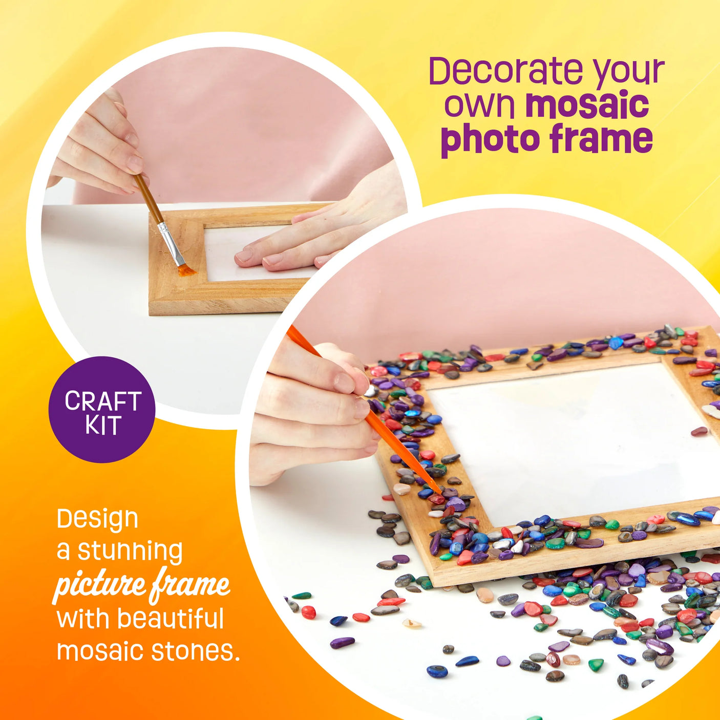 DIY Mosaic Photo Frame Craft Kit