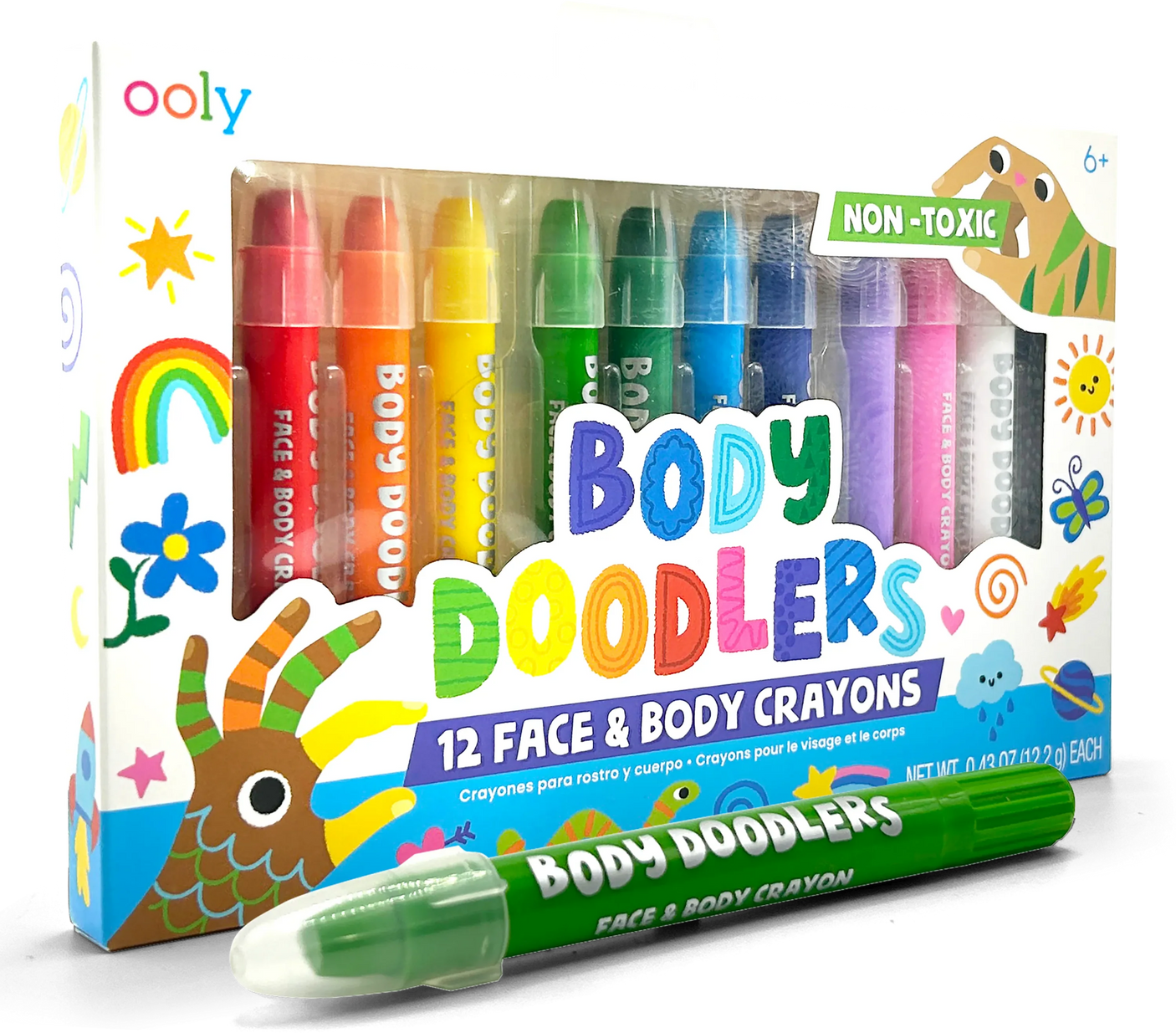 Body Doodlers - Face & Body Crayons - Set of 12