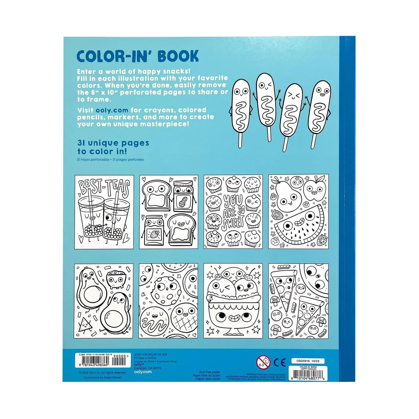 Coloring Book - Happy Snacks