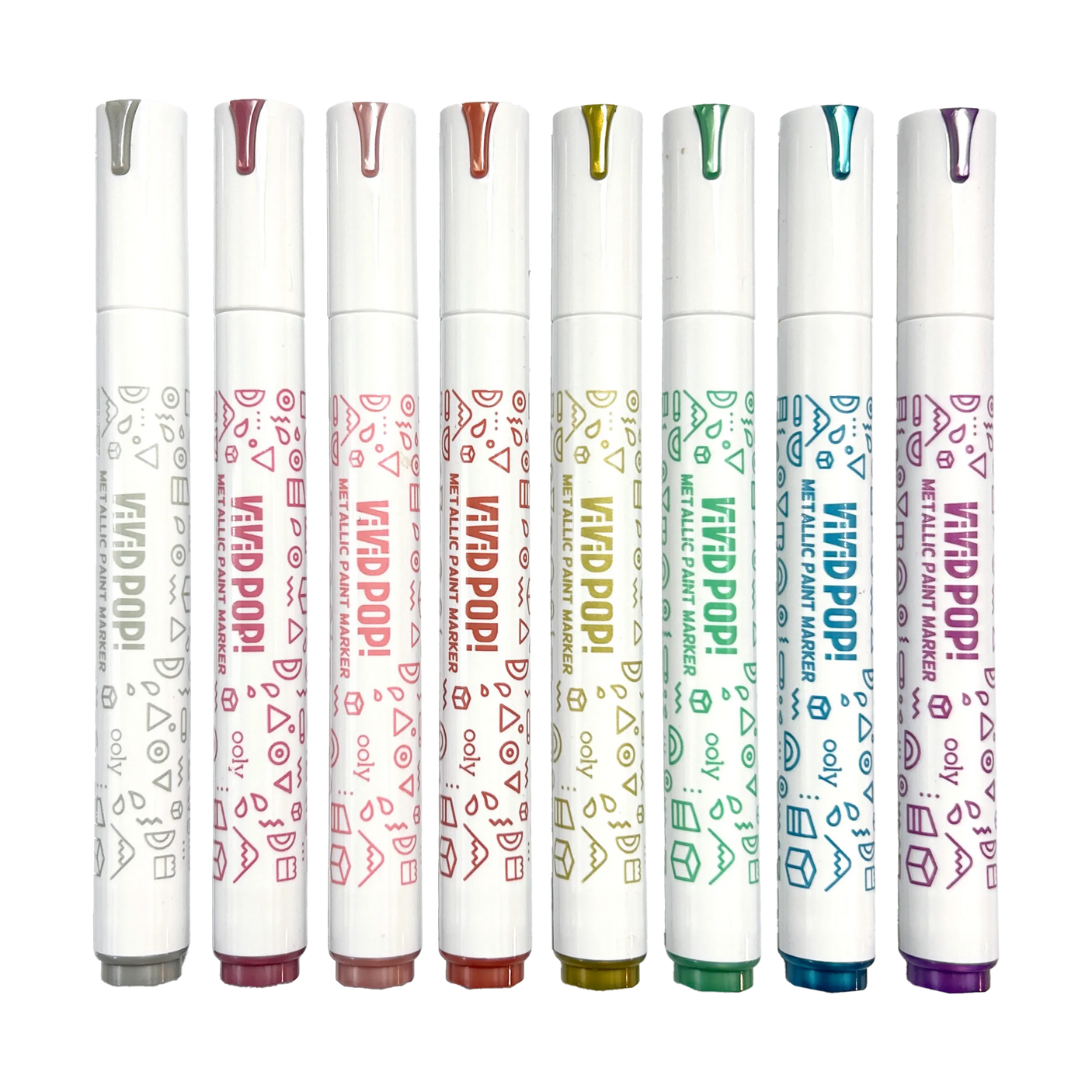 Metallic Colors Vivid Pop Opaque Water Based Markers
