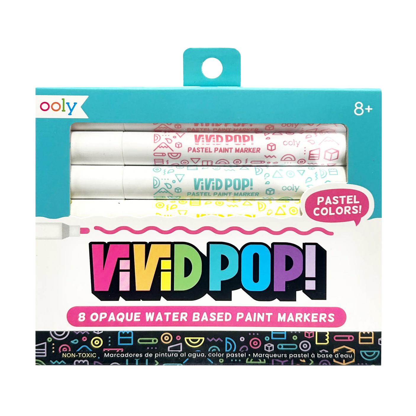 Pastel Colors Vivid Pop Opaque Water Based Markers