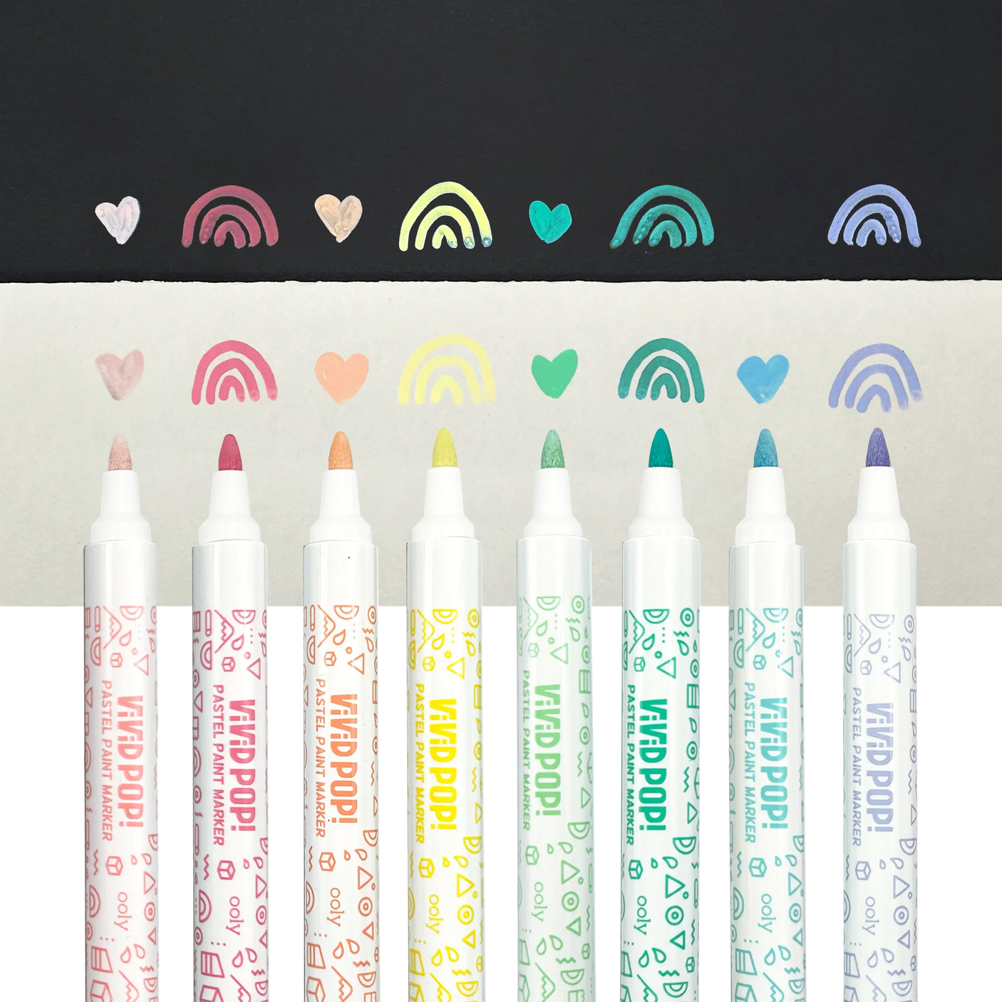Pastel Colors Vivid Pop Opaque Water Based Markers
