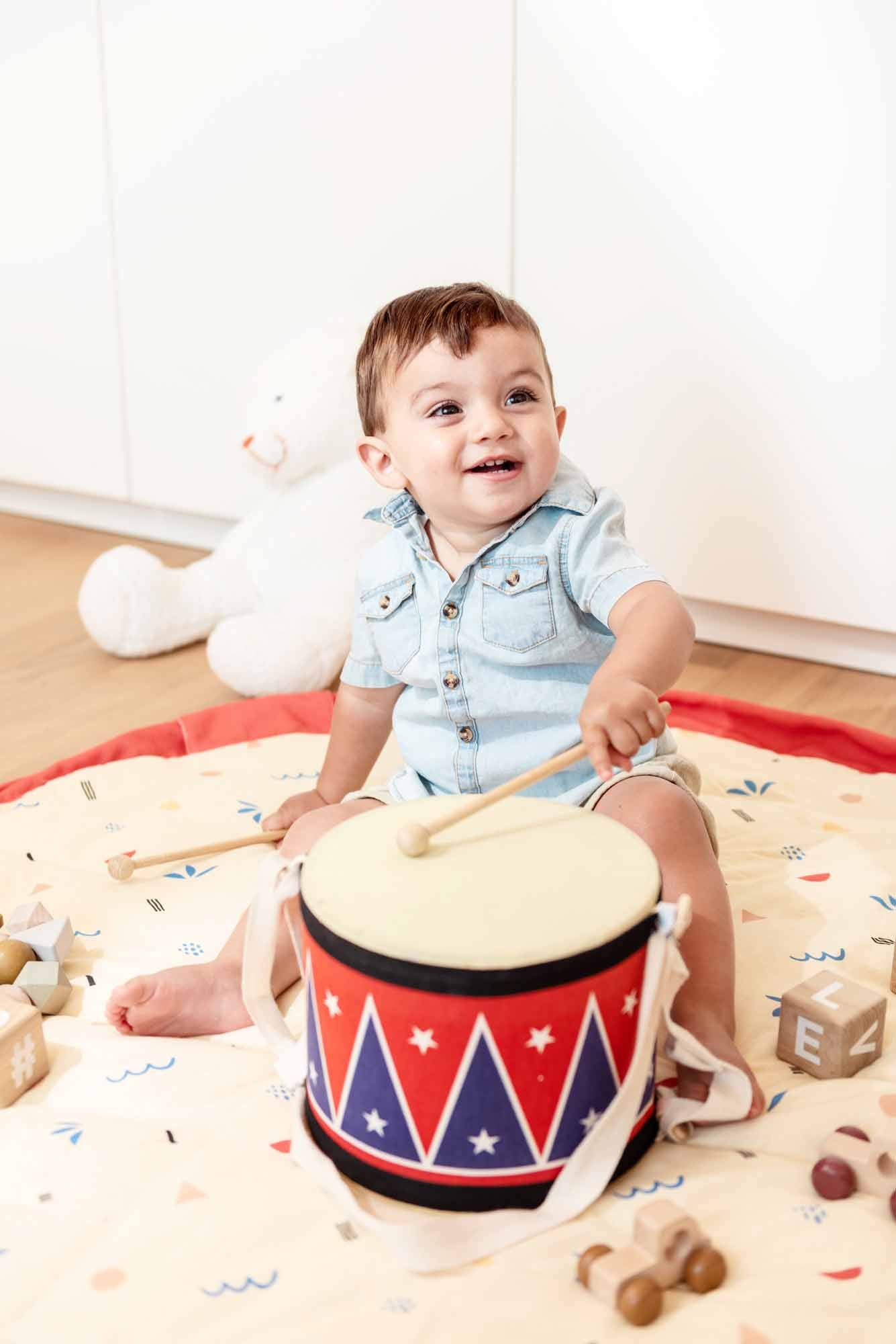 Soft Baby Play Mat and Storage Bag - Icons