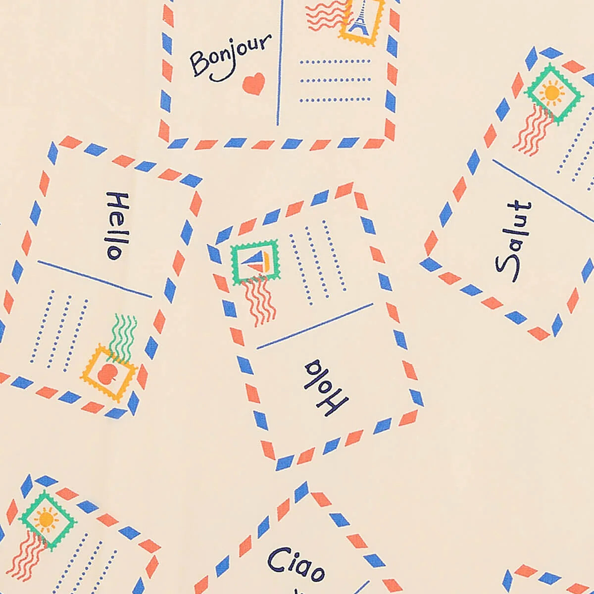 Postcard Baby Shorty Playsuit & Hat Set