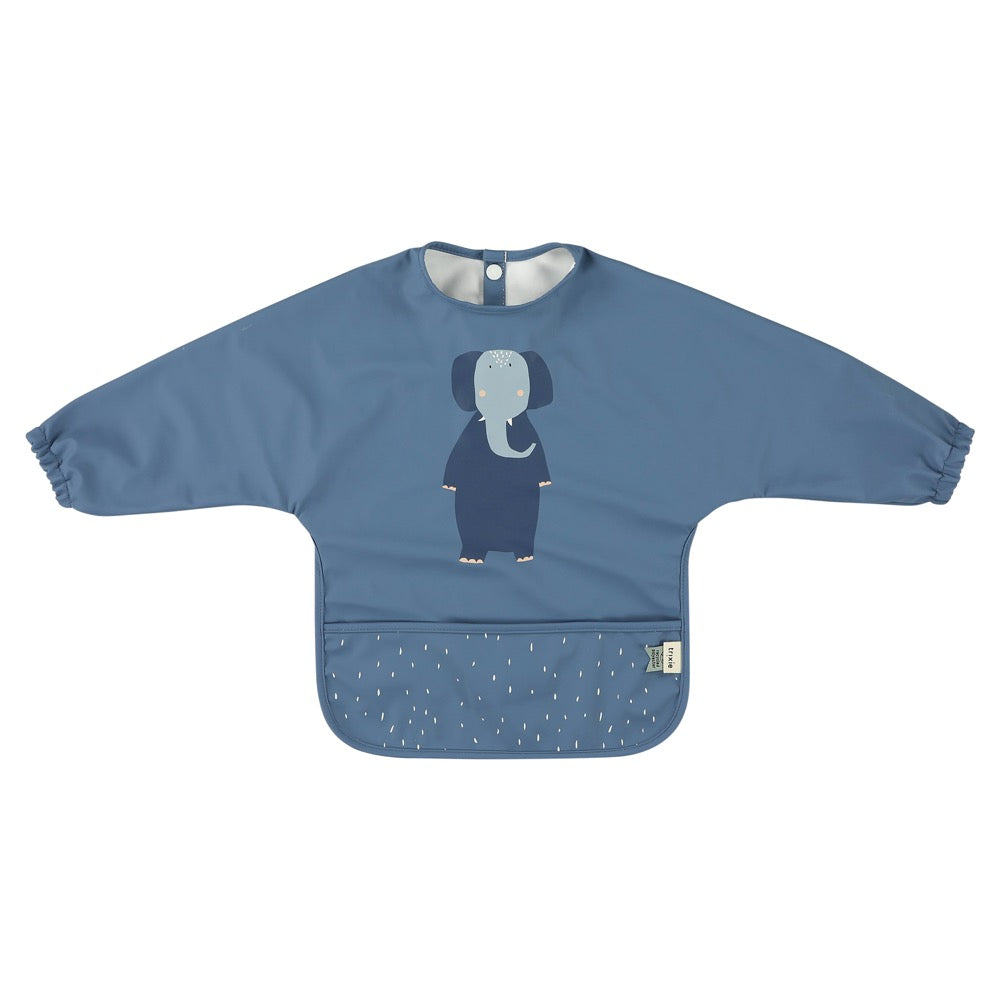 Waterproof long sleeve bib - Mrs. Elephant