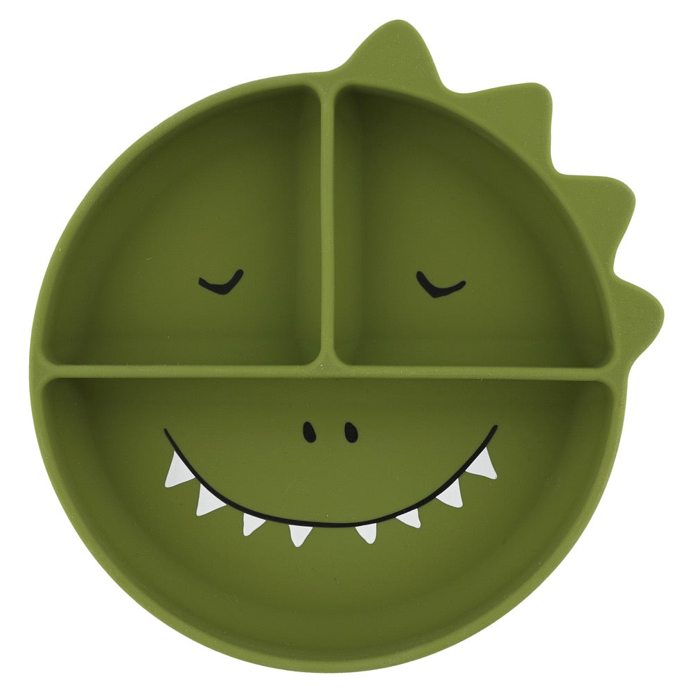 Silicone divided suction plate - Mr. Dinosaur