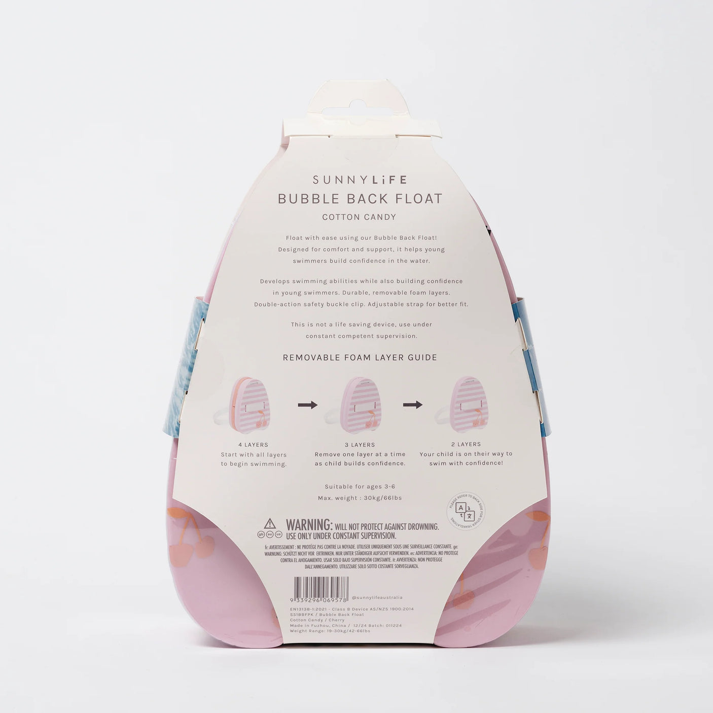 Bubble Back Float Cotton Candy Cherry