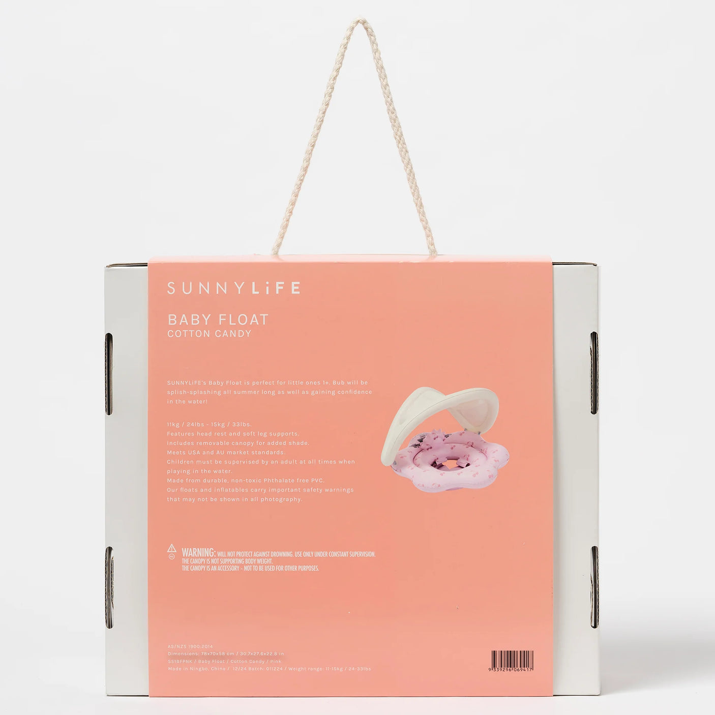 Baby Float Cotton Candy Cherry