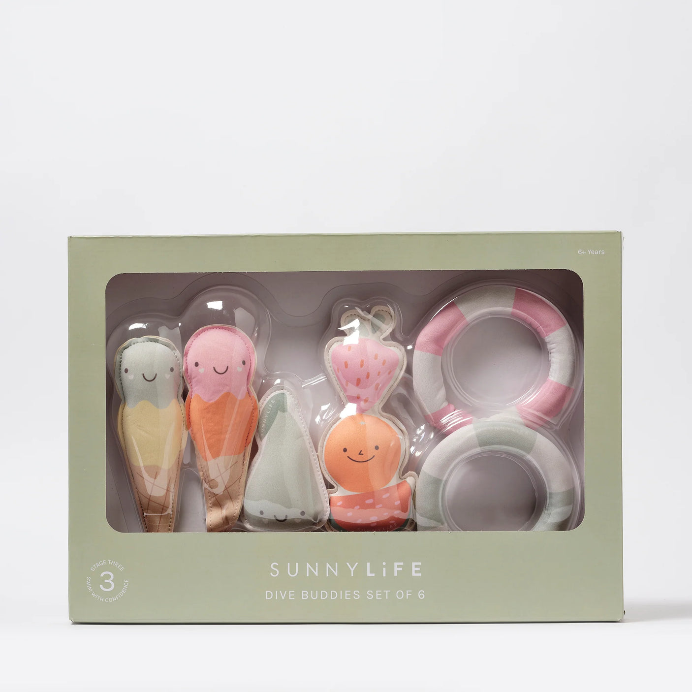 Dive Buddies Cotton Candy Multi Set of 6