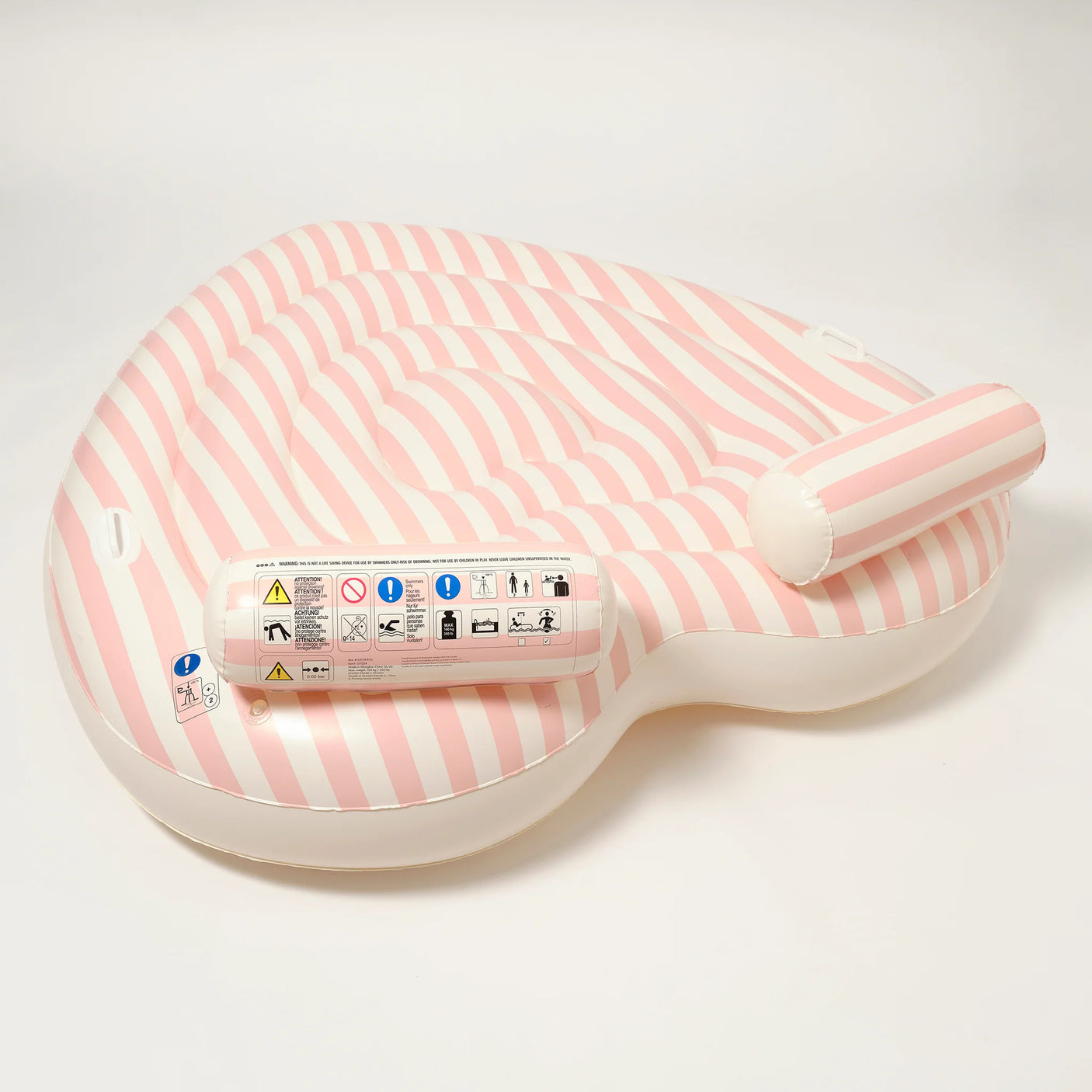 Twin Heart Lie-On Stole My Heart Pink Stripe