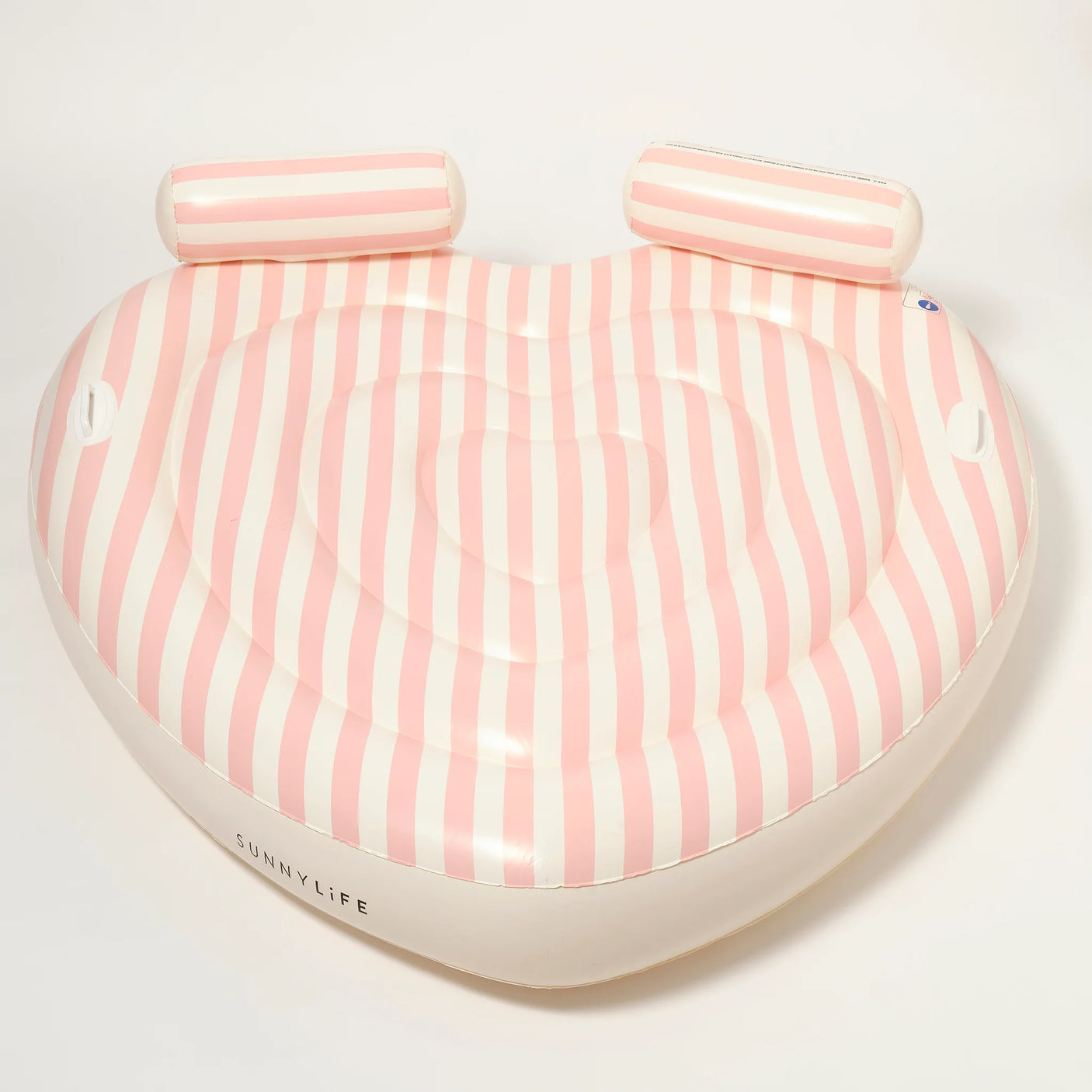 Twin Heart Lie-On Stole My Heart Pink Stripe