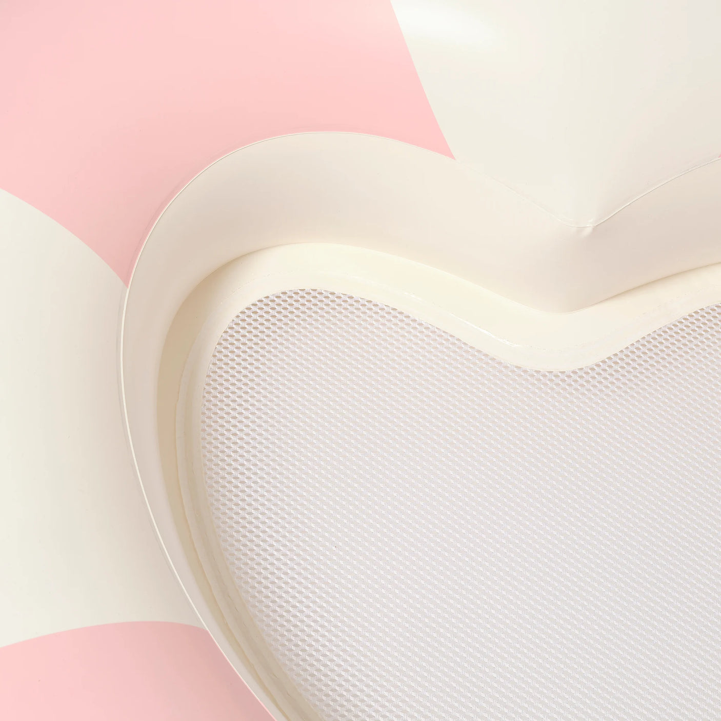 Luxe Tube Pool Ring Stole My Heart Pink Stripe