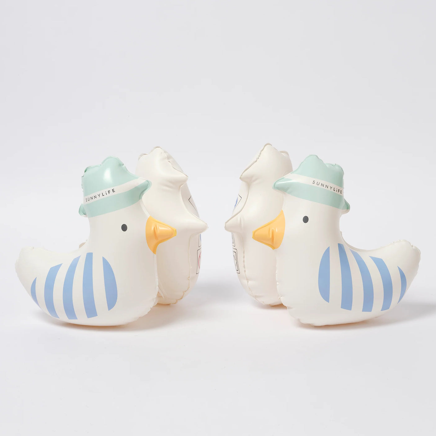 Kids Inflatable Arm Bands Sid the Seagull Blue Stripe