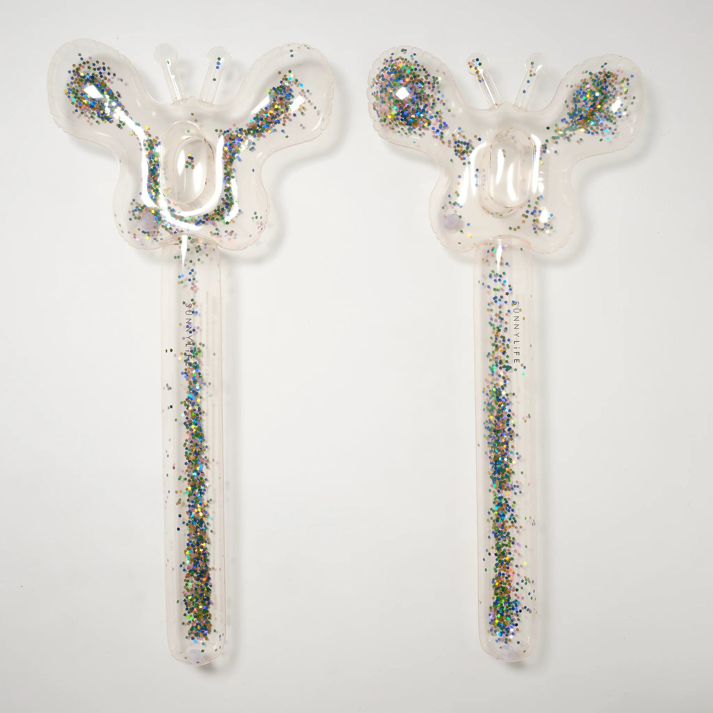 Kids Inflatable Noodle Cotton Candy Glitter Set of 2