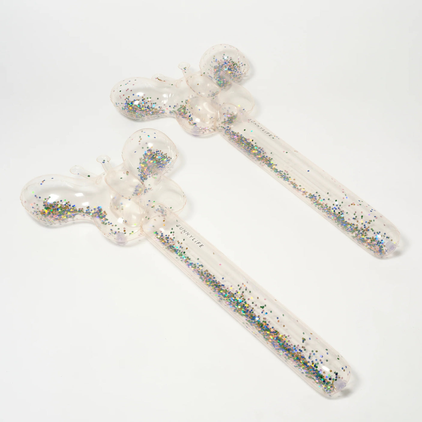 Kids Inflatable Noodle Cotton Candy Glitter Set of 2