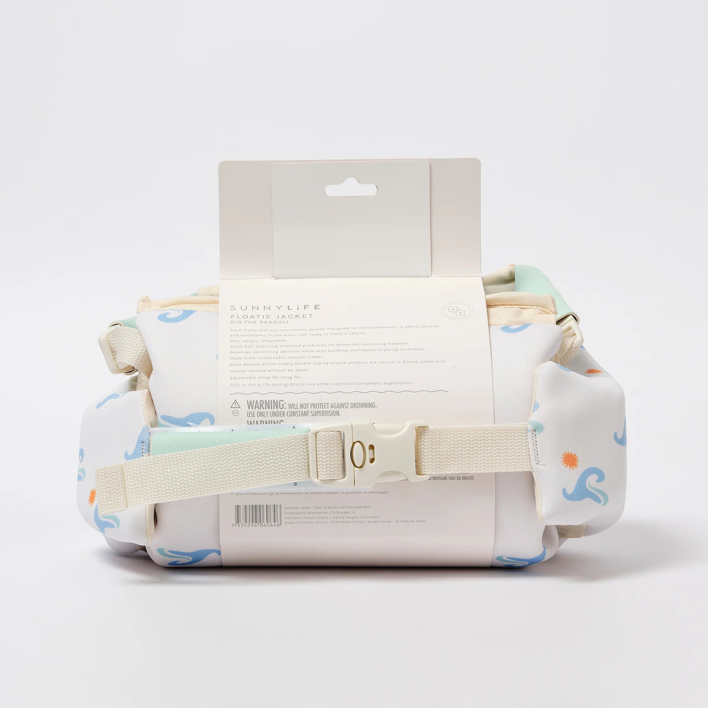 Floatie Jacket 4-6 Sid the Seagull Blue Wave