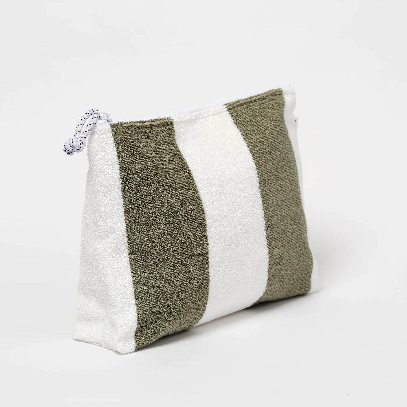 Terry Beach Pouch The Vacay Olive Stripe