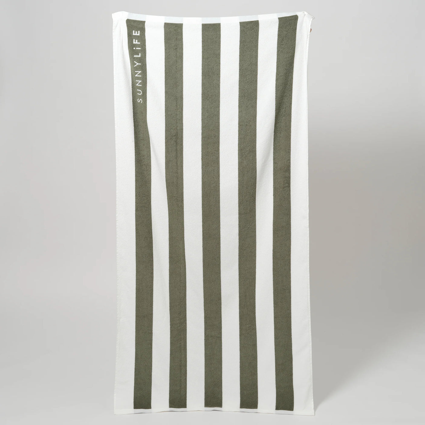 Beach Towel The Vacay Olive Stripe