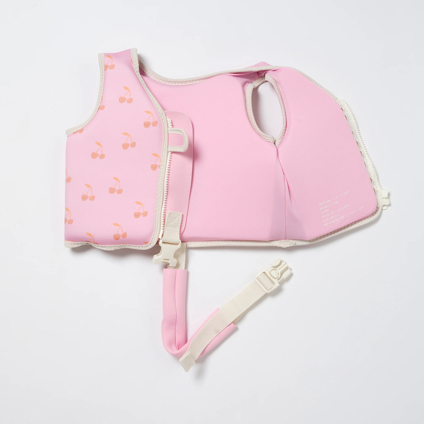 Kids Swim Vest Cotton Candy Cherry
