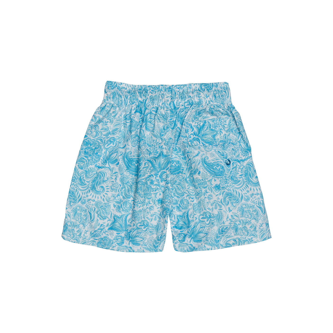 Boy's Swimshorts - Paisley Blue