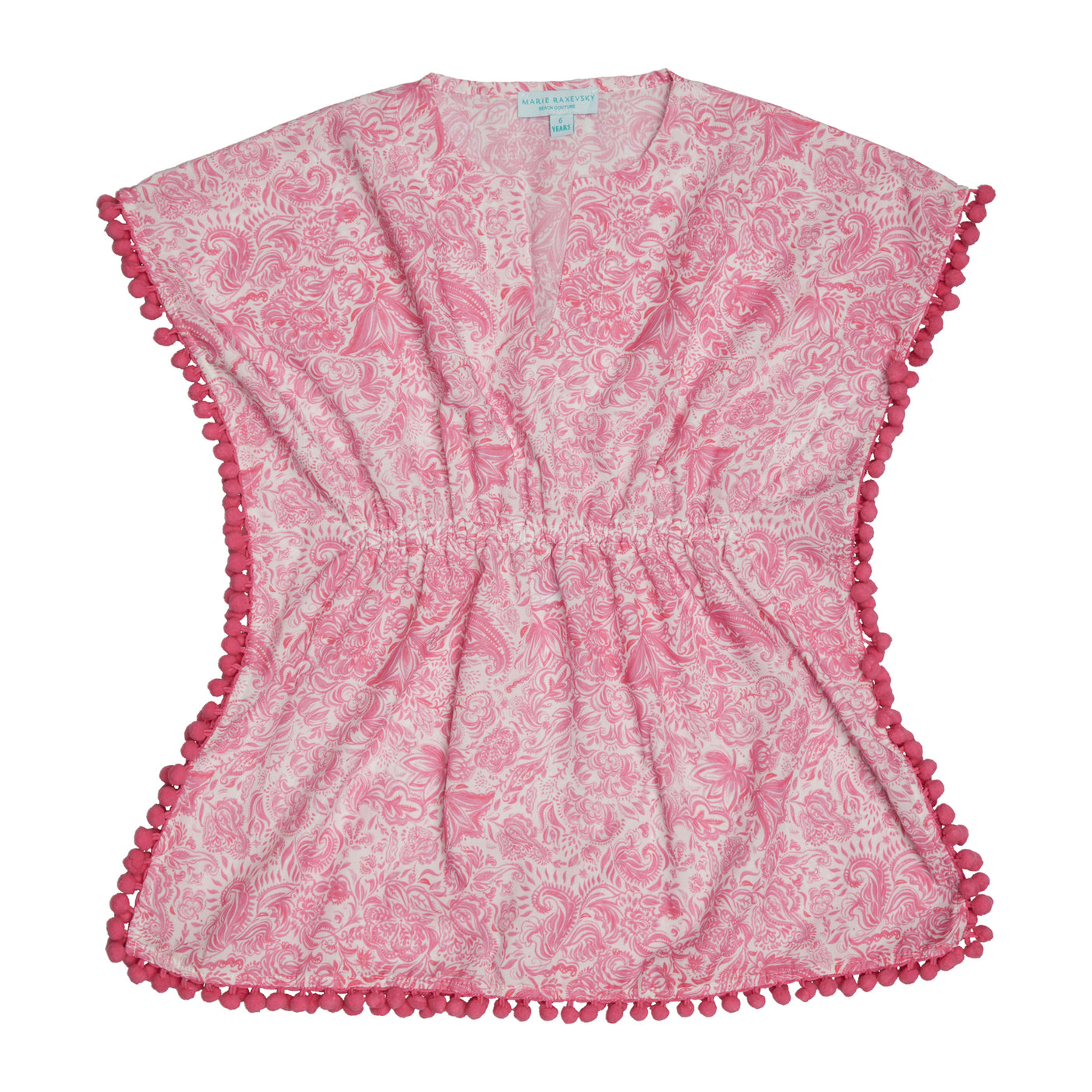 Girl's Kaftan - Paisley Pink