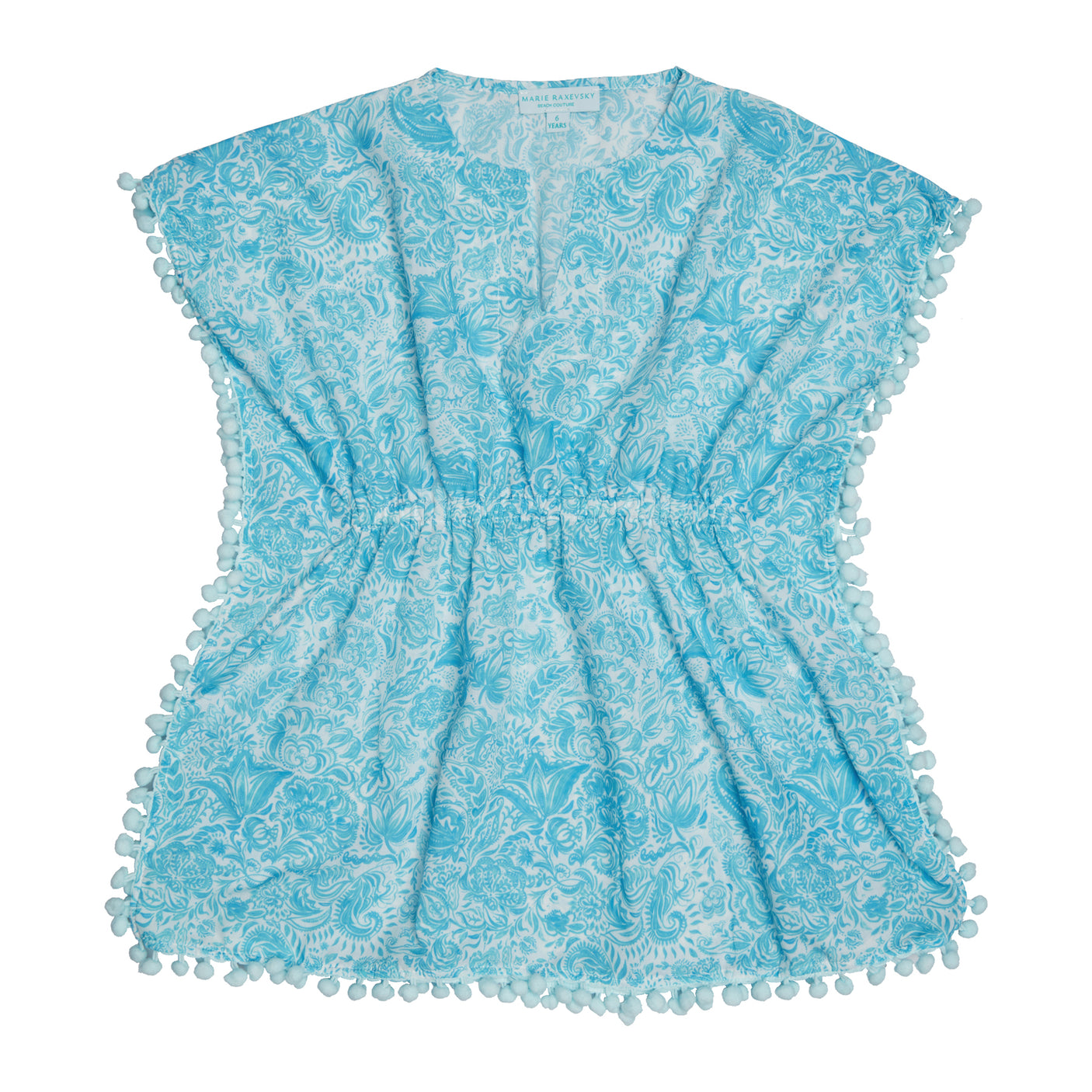 Girl's Kaftan - Paisley Turquoise