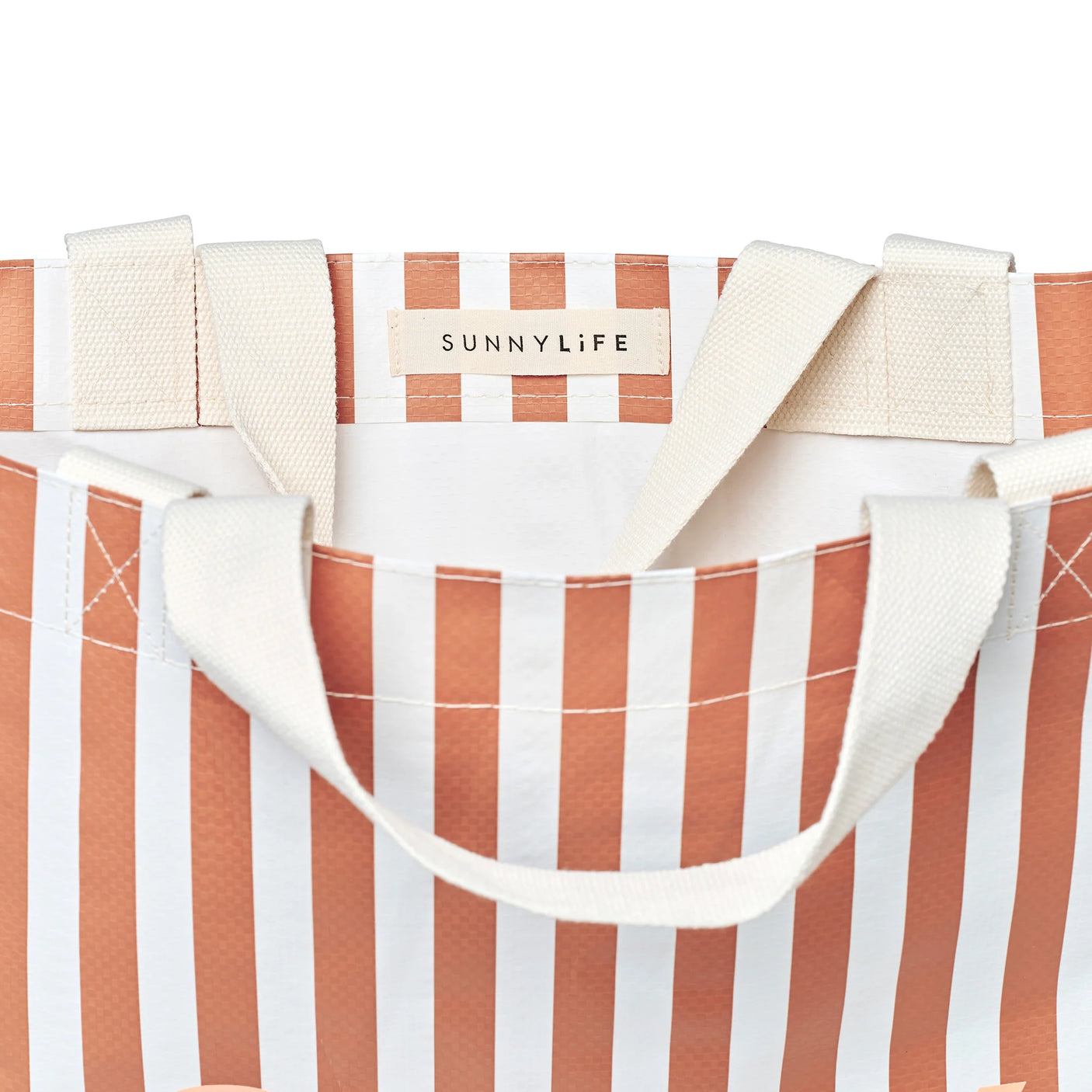 Caryall Beach Bag - Tierra Clay Stripe