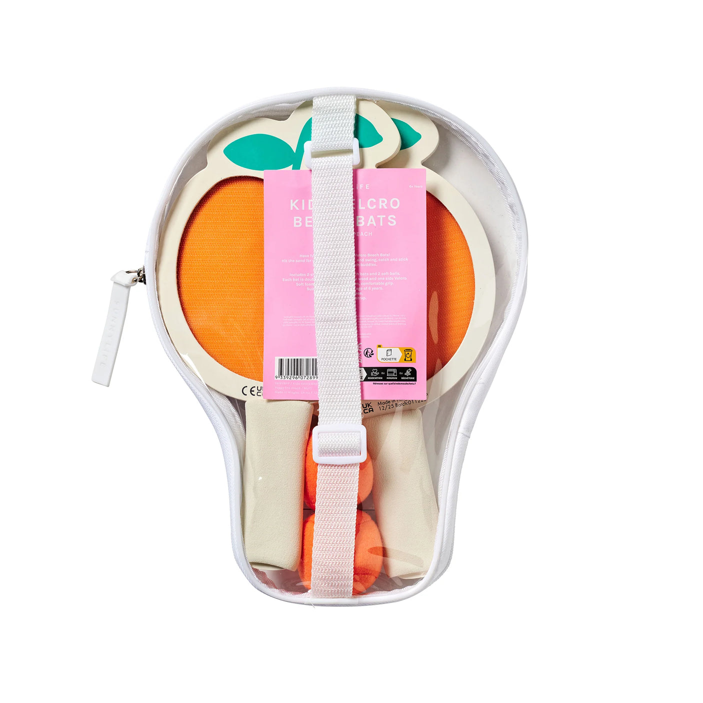 مضارب شاطئ فيلكرو للأطفال - بوبي الخوخ