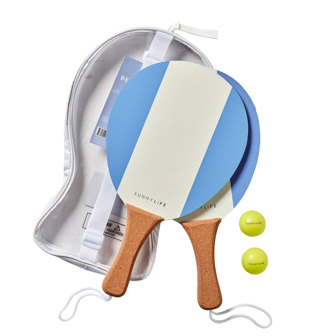 Vintage Beach Paddles - La Mer Blue