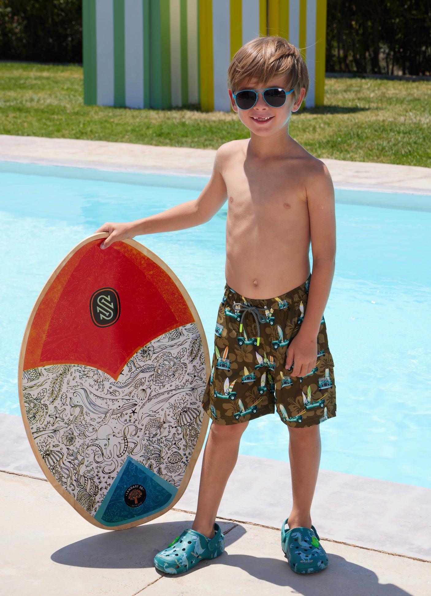 Boy's Swimshorts - Hawaian