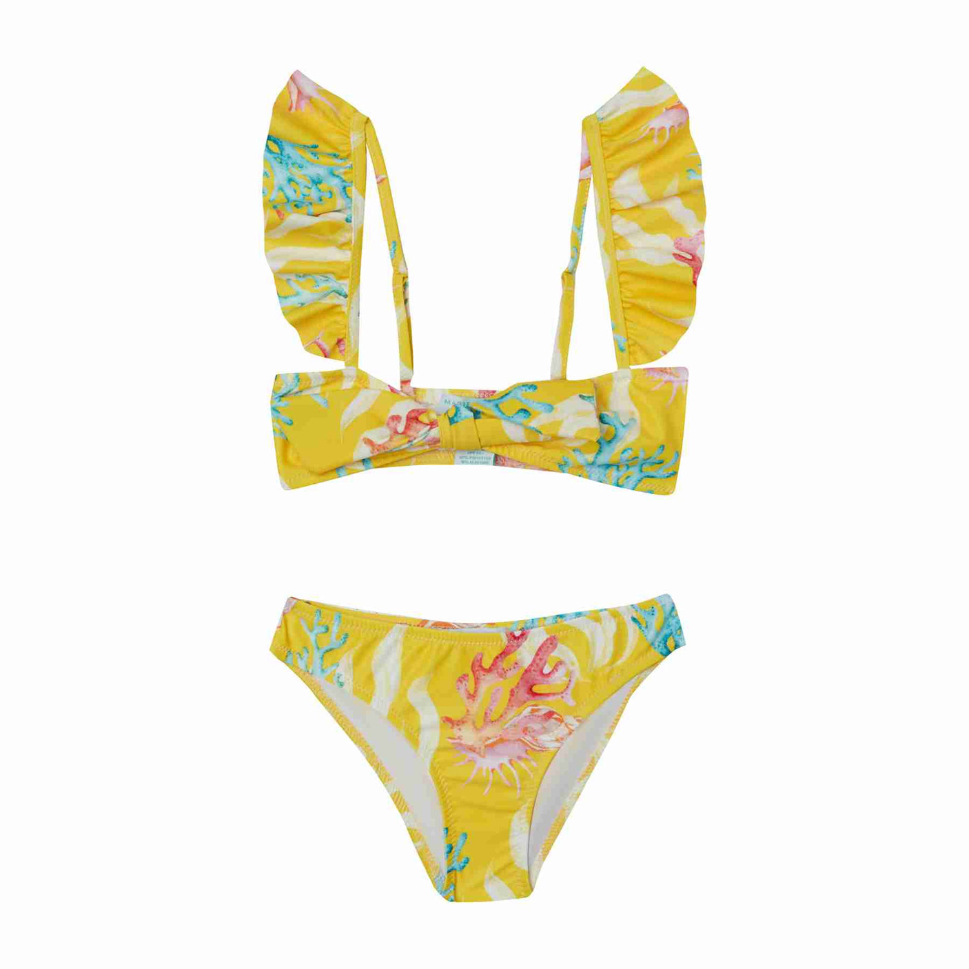 Girl's Tie Knot Bikini - Sunset Reef