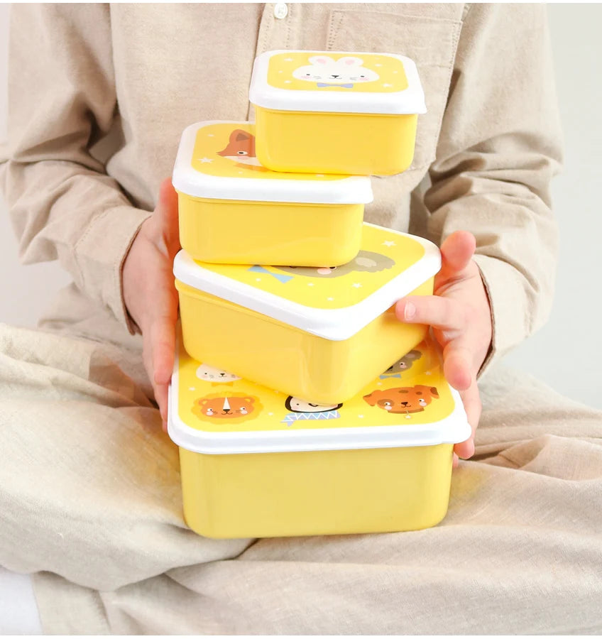 Lunch & Snack Box Set - Animal friends
