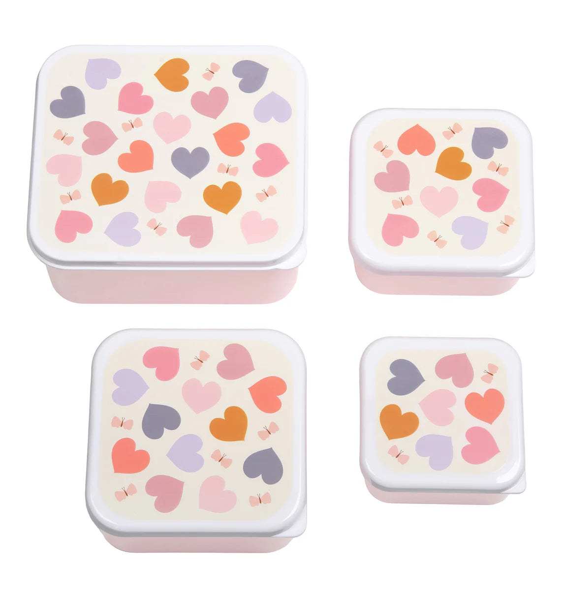 Lunch & Snack Box Set - Hearts