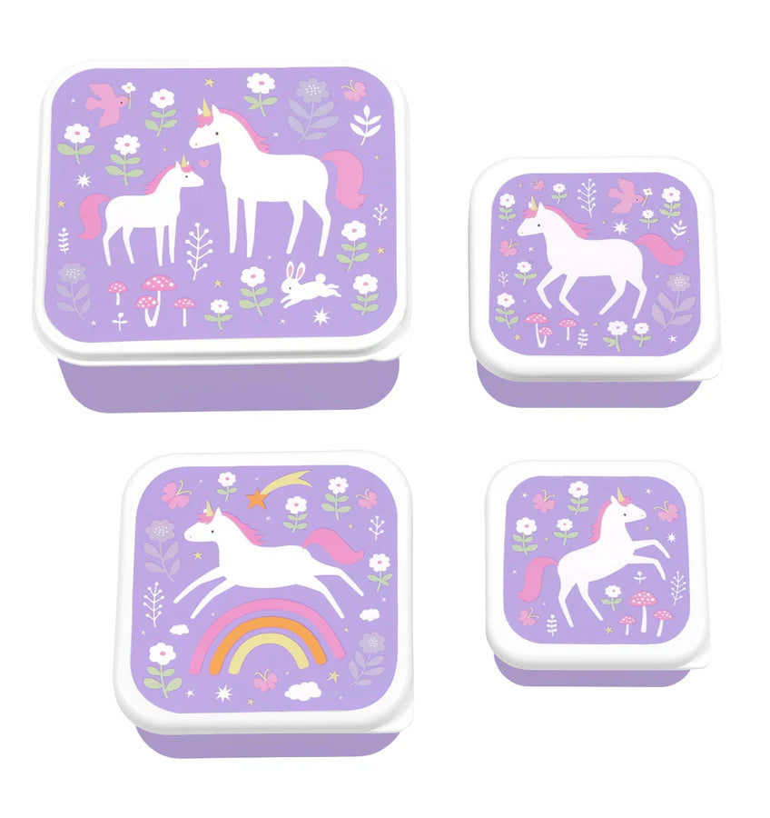 طقم صندوق غداء ووجبة خفيفة - أحلام اليونيكورن